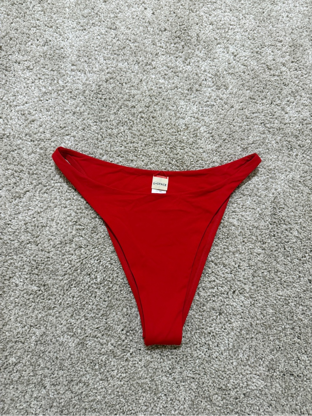 l*space Bold Red High-Cut Bikini Bottom